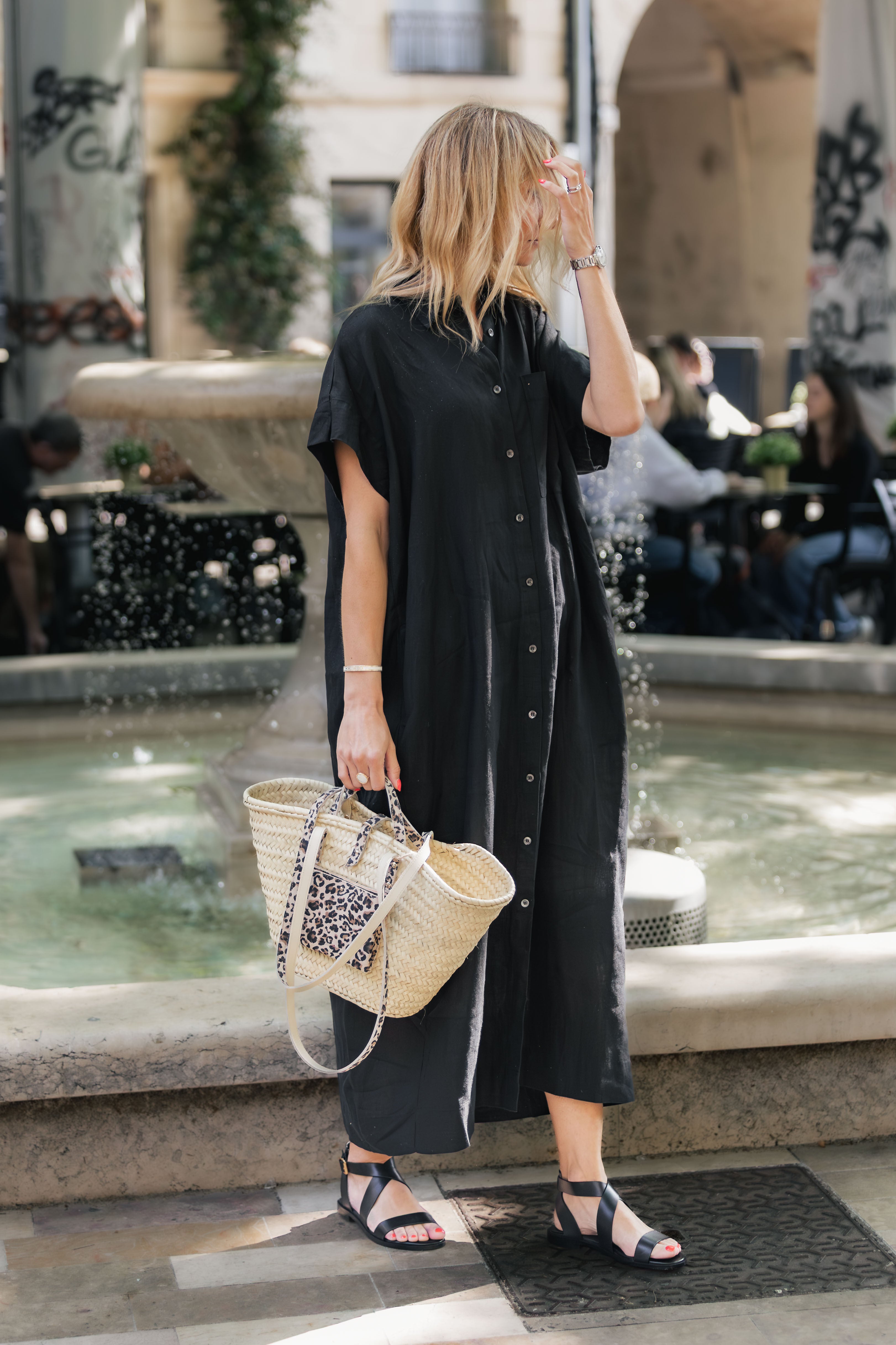 Robe -chemise en lin ZENGGI