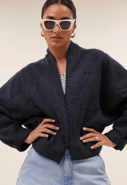 Veste bleue matelassée FLORA BY BAR