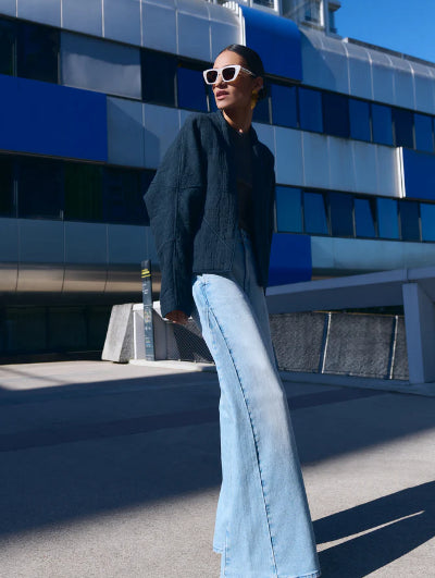 Veste bleue matelassée FLORA BY BAR