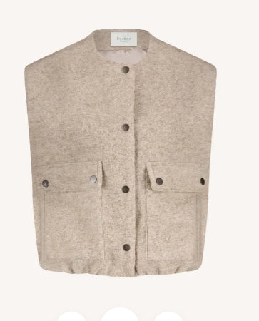 Veste sans manches beige Maggie Sleeveless Jacket BY BAR