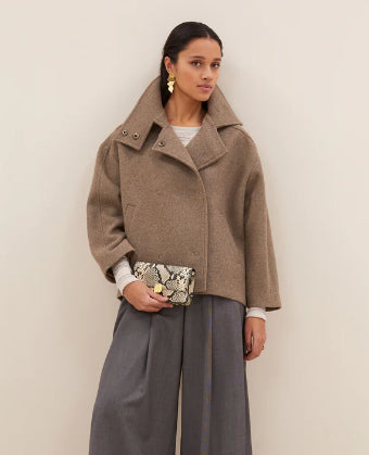 Manteau marron Rika Coat BY BAR