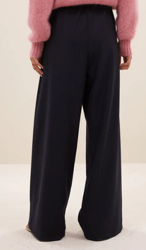 Pantalon bleu à fines rayures Benji Pinstripe Pants BY BAR