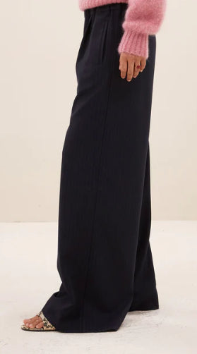 Pantalon bleu à fines rayures Benji Pinstripe Pants BY BAR