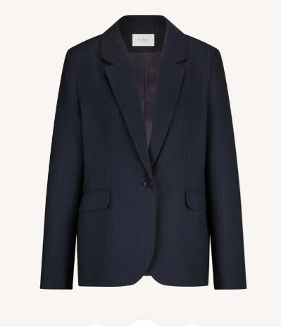 Blazer bleu à fines rayures BY BAR JILL PINSTRIPE