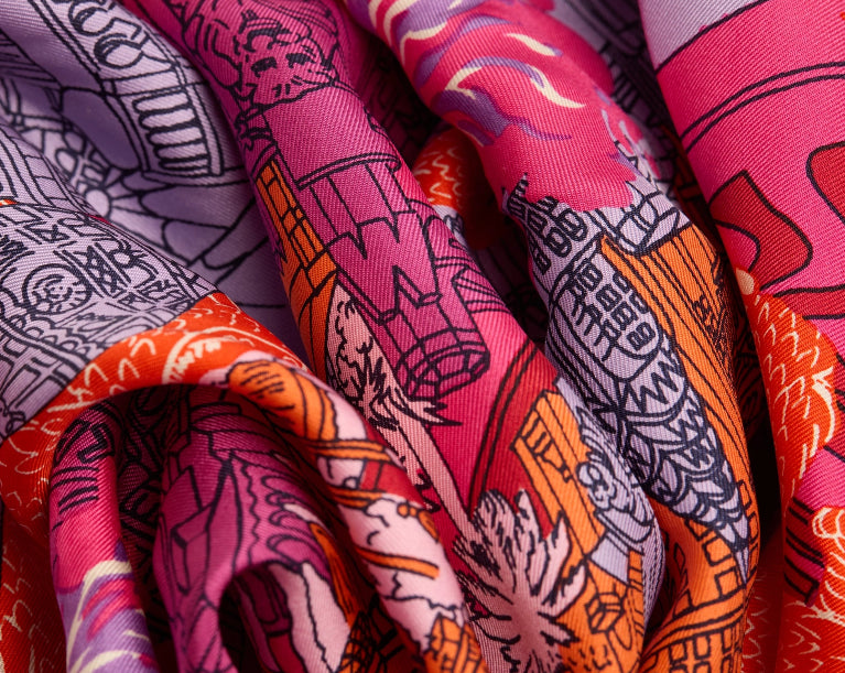 Carré 65 x 65 VEGAS Rouge Inoui Editions Dernier !