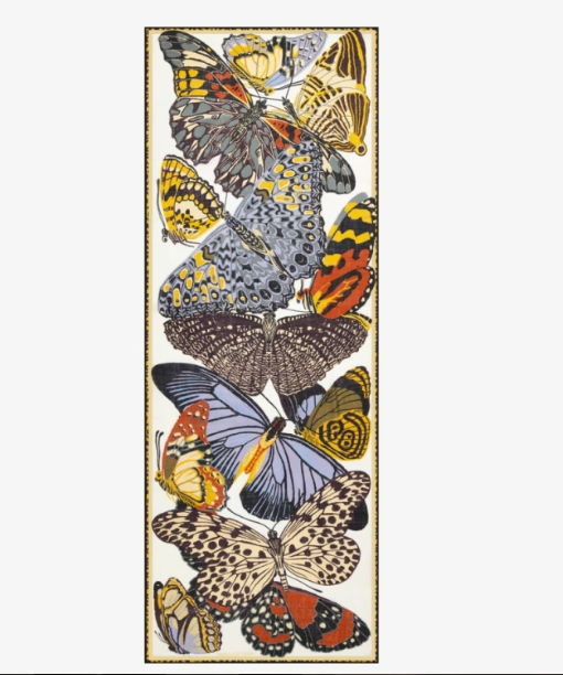 Etole 70 x 190 PAPILLONS Blanc Inoui Editions
