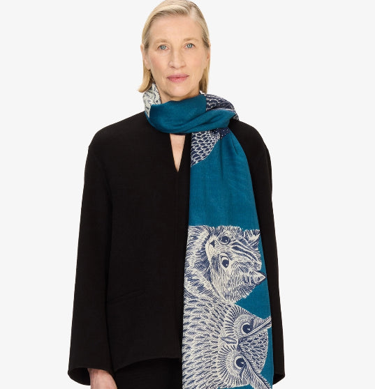 Etole 80 x 190 CHOUETTE Bleu Inoui Editions