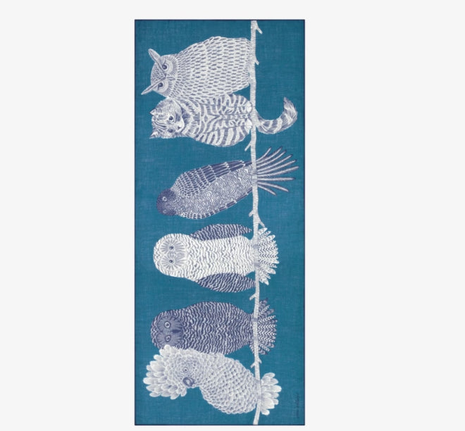 Etole 80 x 190 CHOUETTE Bleu Inoui Editions