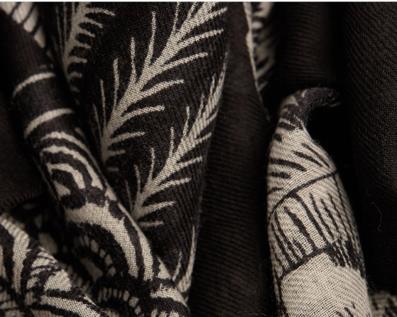 Etole 80 x 190 CHOUETTE Noir Inoui Editions