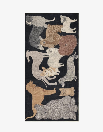 Etole 100 x 190 TOUTOU Noir Inoui Editions