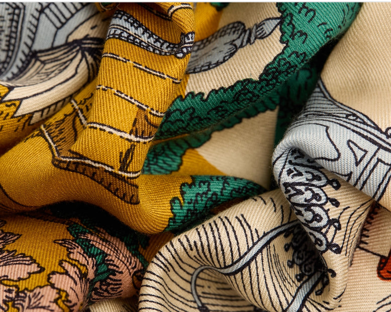 Carré 100 x 100 QUATRE SAISONS Naturel Inoui Editions