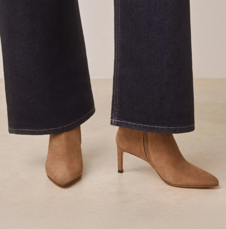 Bottine N° 720 Suède Taupe RIVECOUR