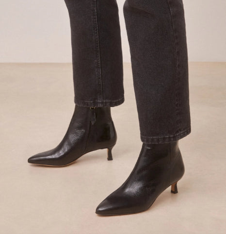 Bottines N°421 Cuir vernis Noir RIVECOUR
