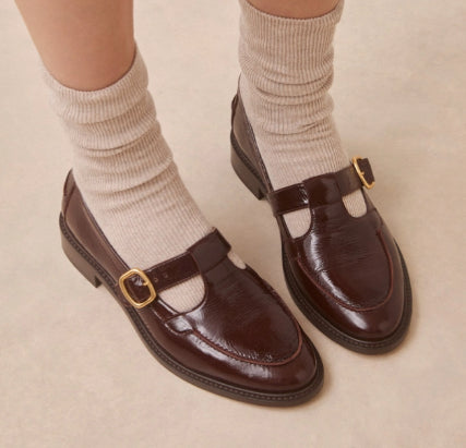 Méduse N° 84 Cuir vernis Marron RIVECOUR