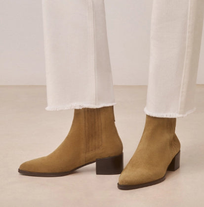 Bottines N°408 Suède Ecorce RIVECOUR