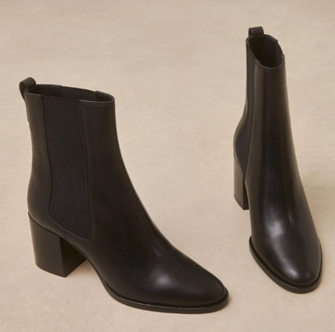 Bottine N°663 Cuir Noir RIVECOUR