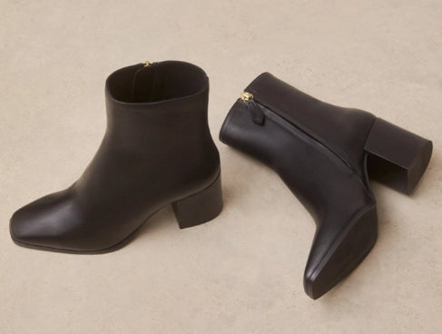 Bottine N°670 Cuir Noir RIVECOUR