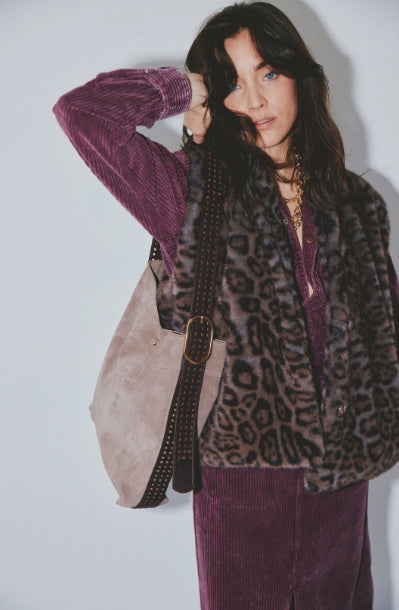 Le ENZO VELOURS choco/almond Herbert