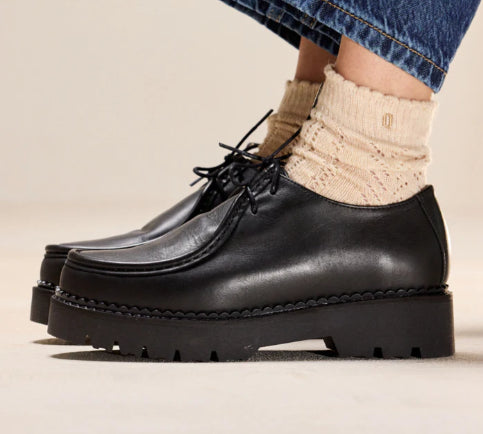 Derbies DEBORAH Noir ODAJE ex M.MOUSTACHE