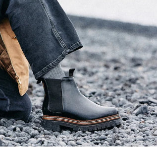 Bottine Pernille en cuir Noir ODAJE (ancien M MOUSTACHE)