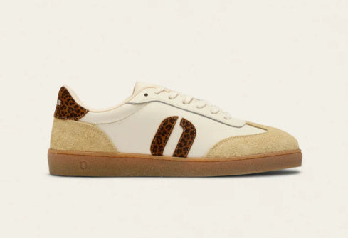 Basket LUCIA Léopard Effiloché Ecru ODAJE (ancien M MOUSTACHE)