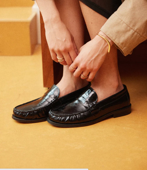 Mocassin HALLEY Noir ODAJE ex M.MOUSTACHE