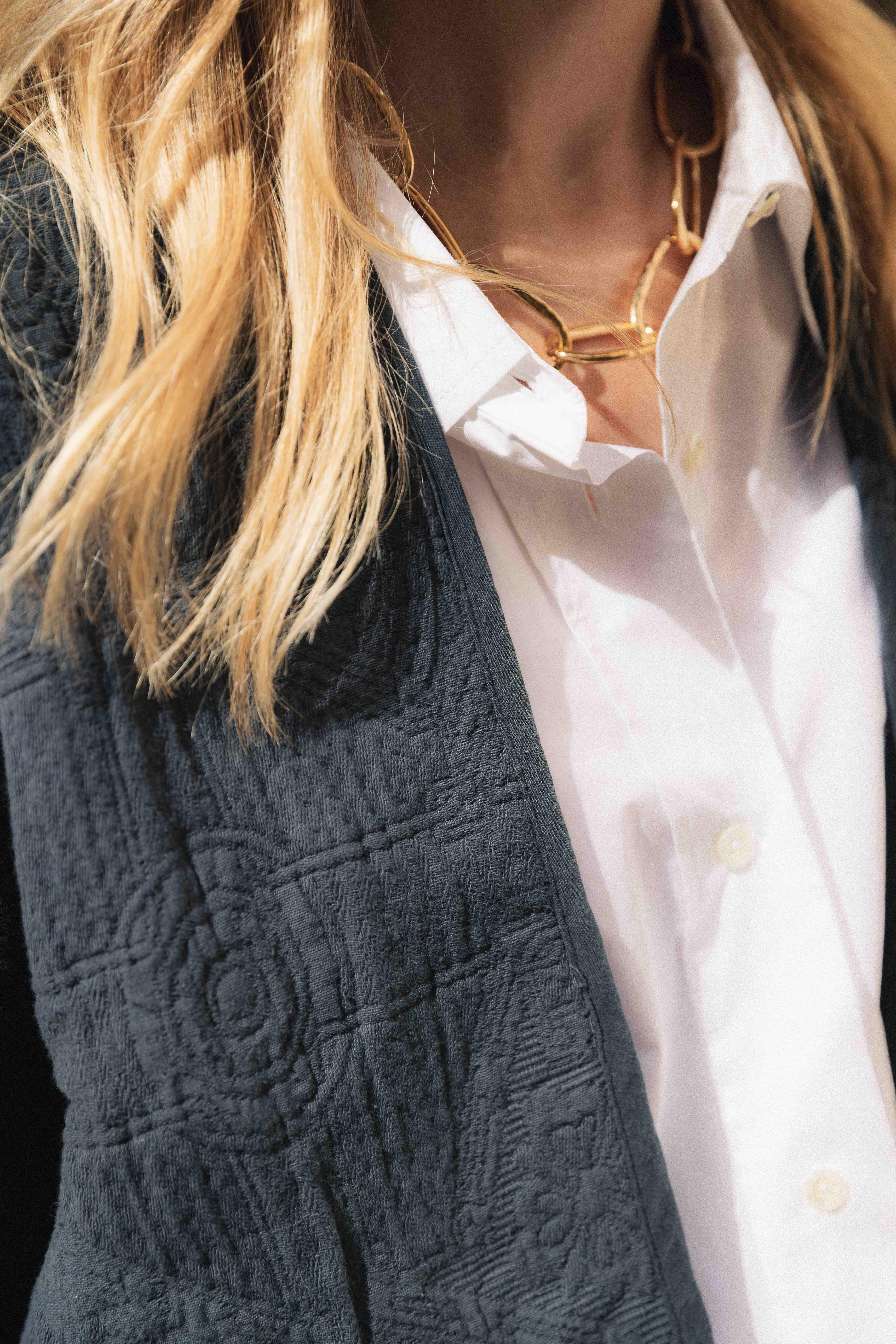 Veste bleue matelassée FLORA BY BAR