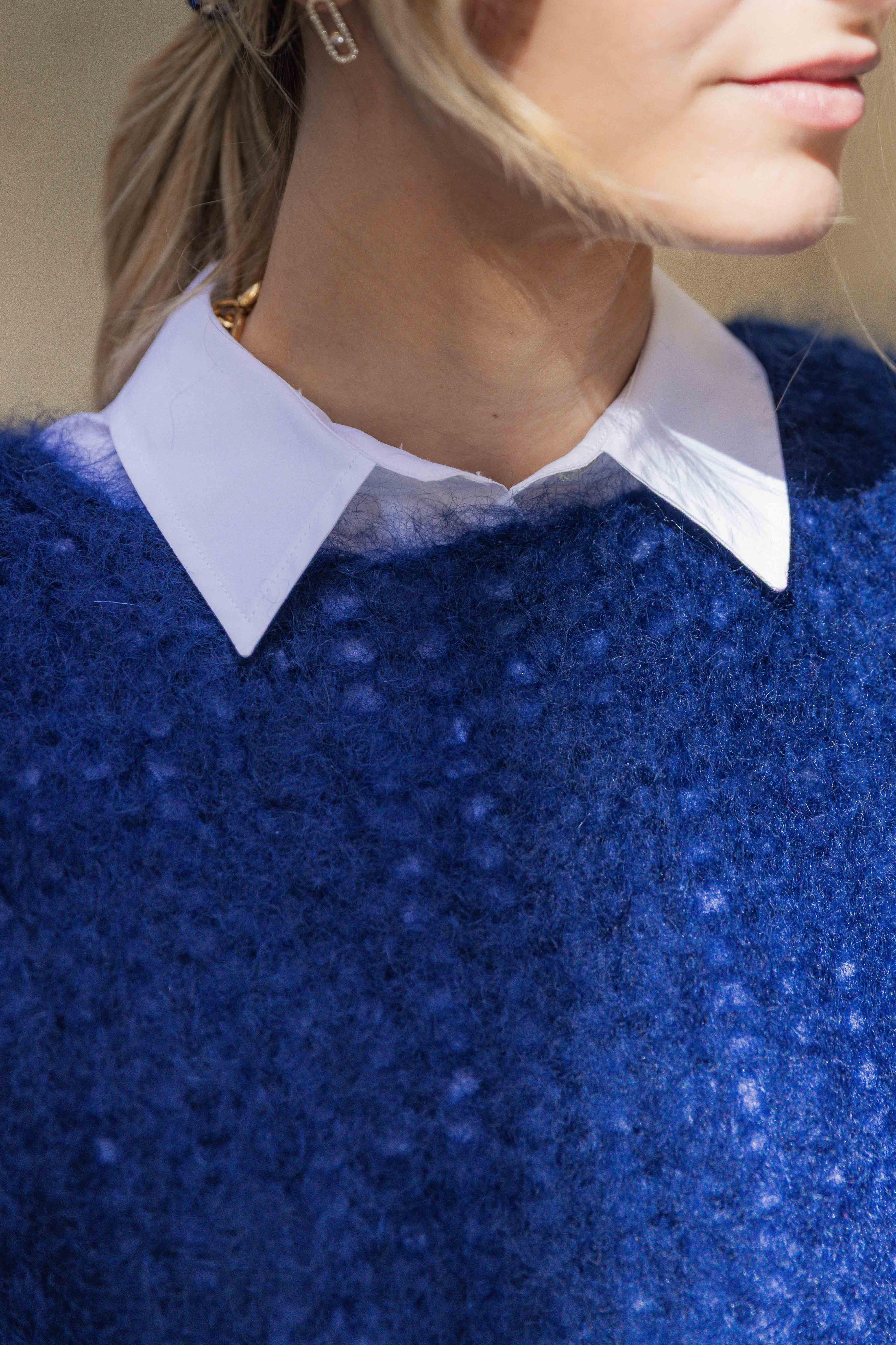 Pull sans manches bleu foncé JAMES SPENCER BY BAR