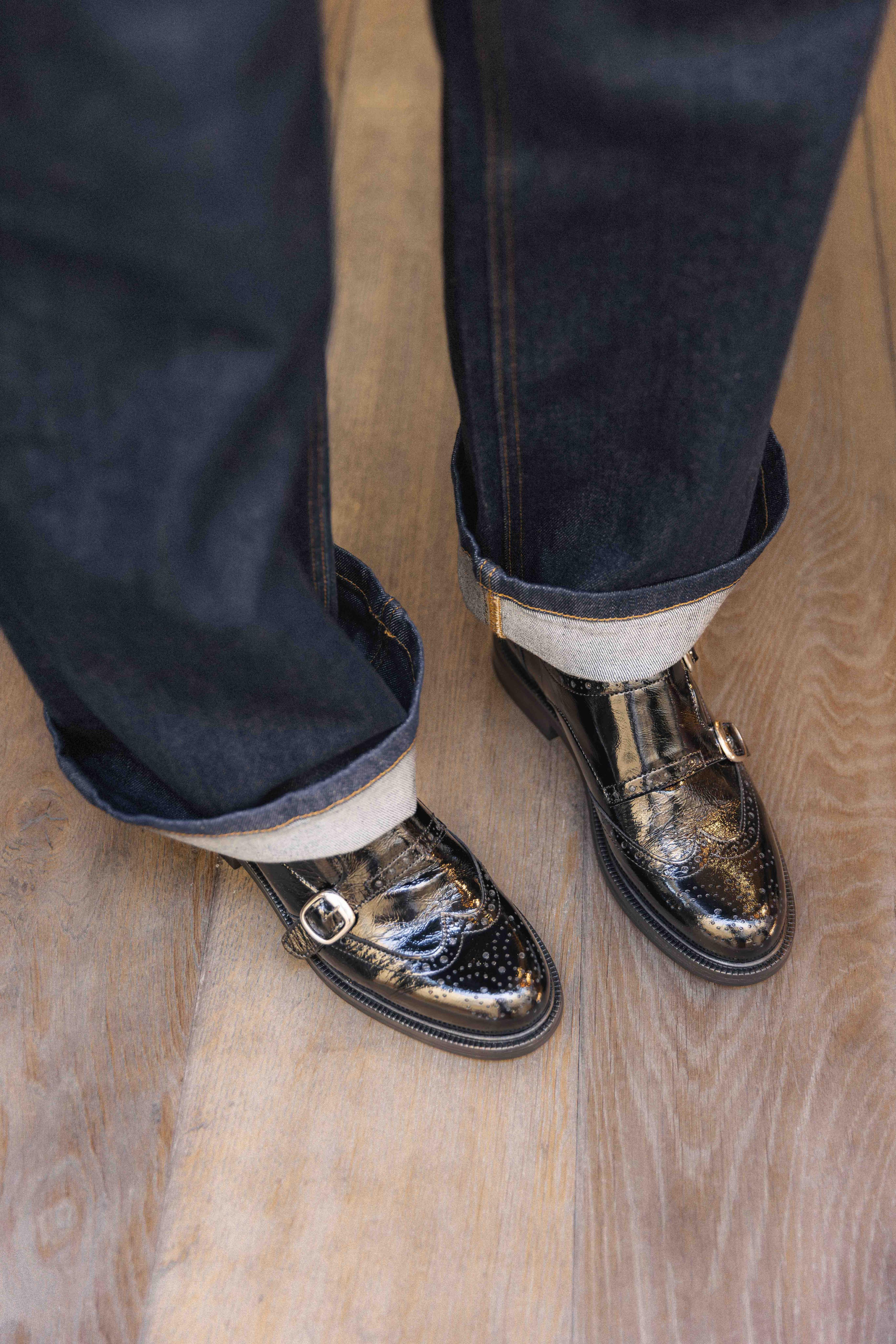 Moccassin A9042 Noir Naplack Billi Bi