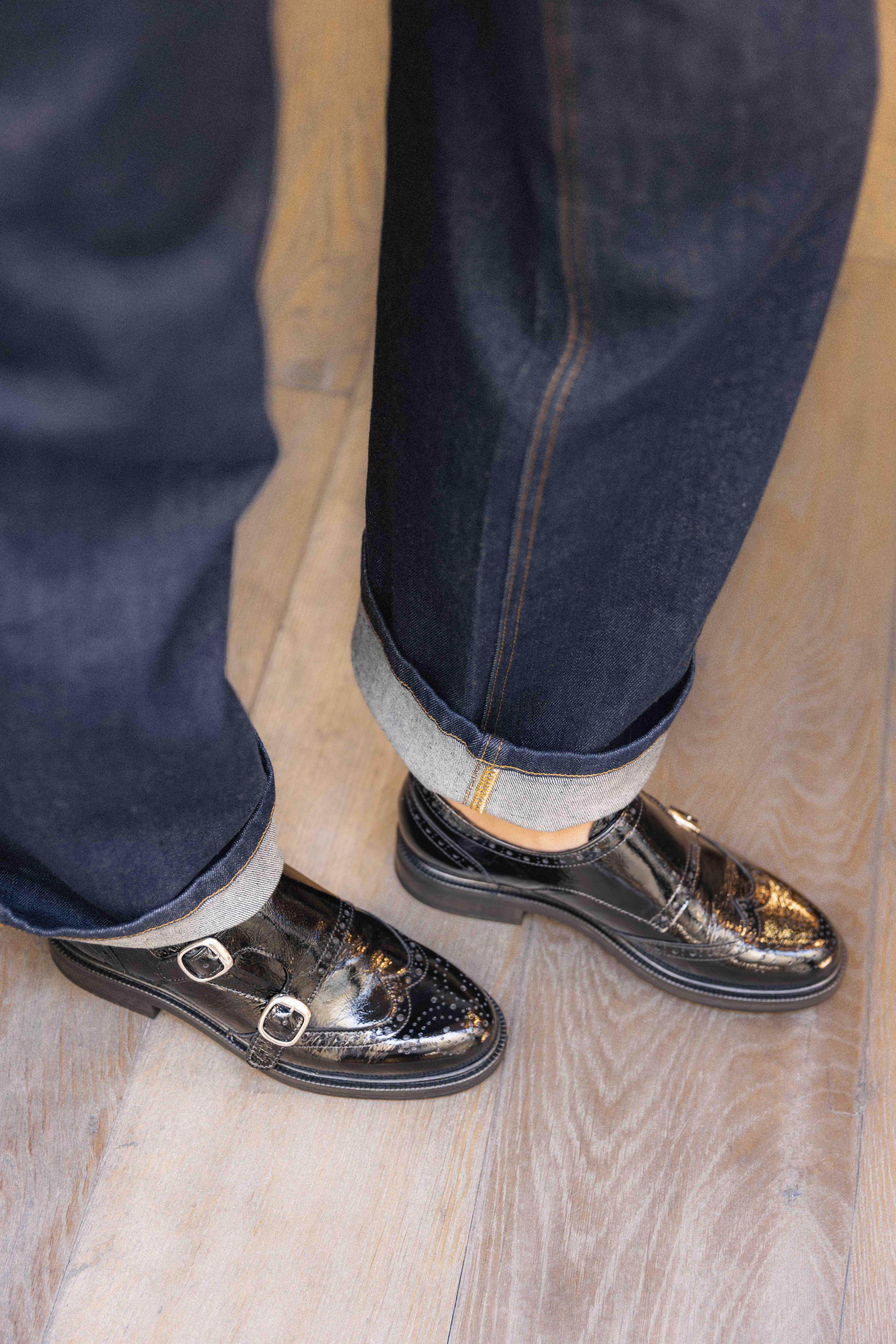 Moccassin A9042 Noir Naplack Billi Bi