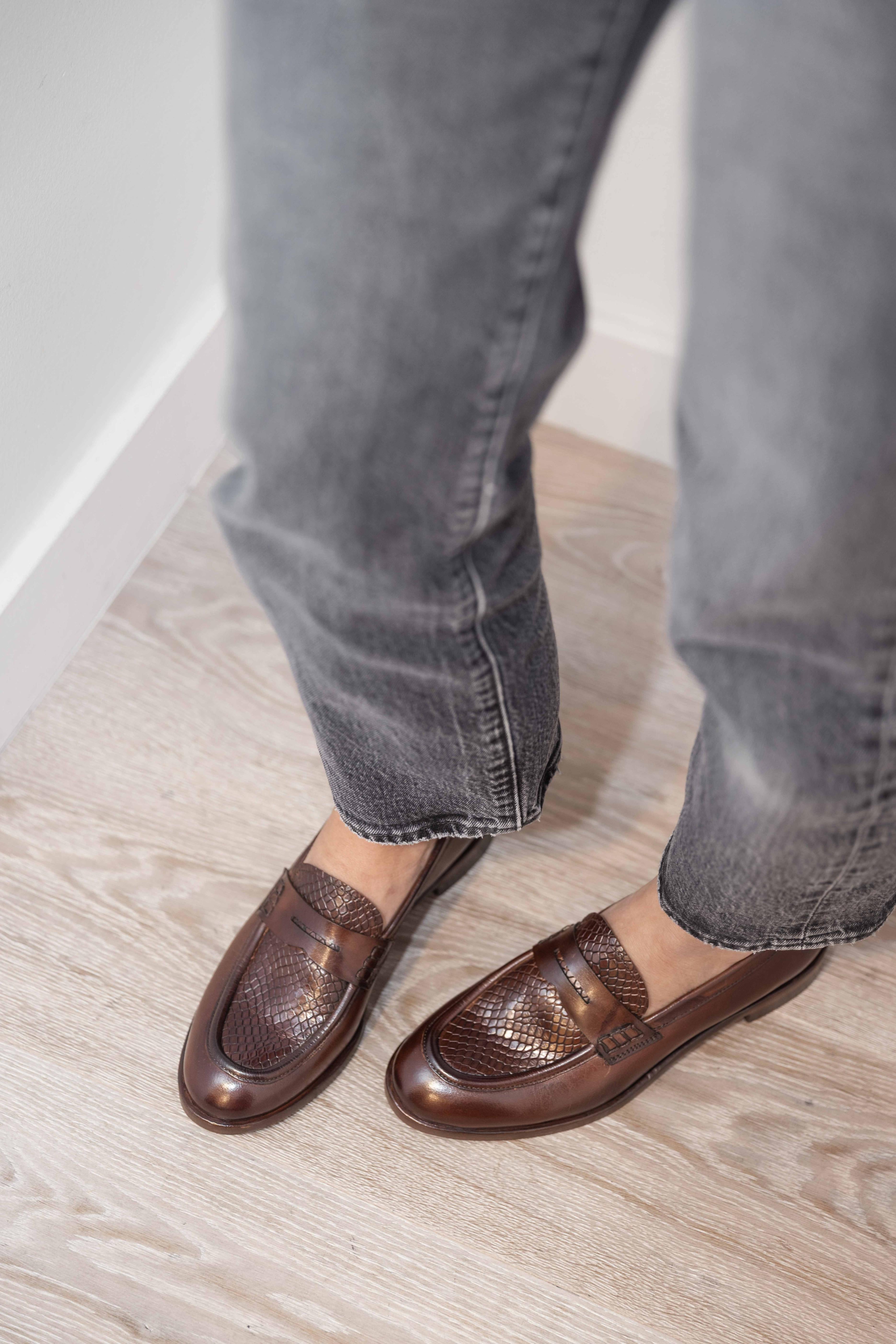 Mocassin D105 Cuoio ELLA ITALIE