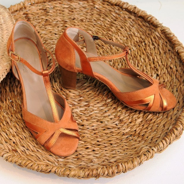 Sandales Sines Abricot (reste 38) - Ameska