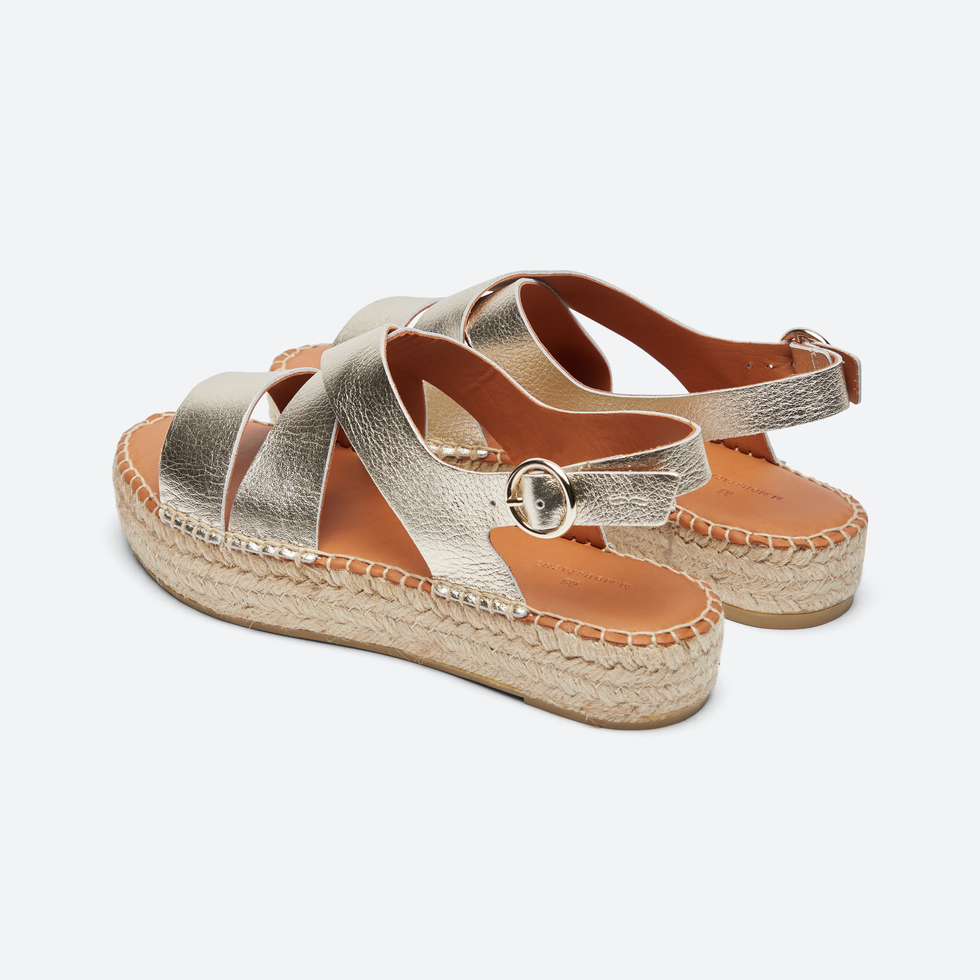 Espadrilles CHANTAL Doré ODAJE ex M MOUSTACHE