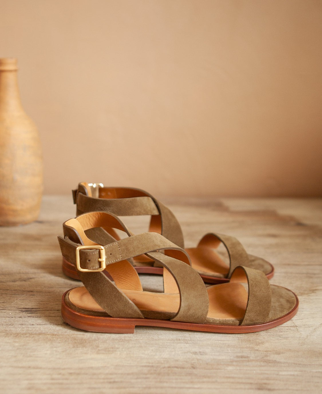 Sandale N° 202 Suède Ecorce RIVECOUR Reste T36 !