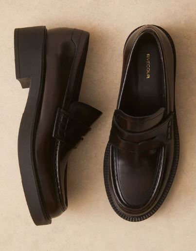 Mocassin N° 198 Cuir noir RIVECOUR