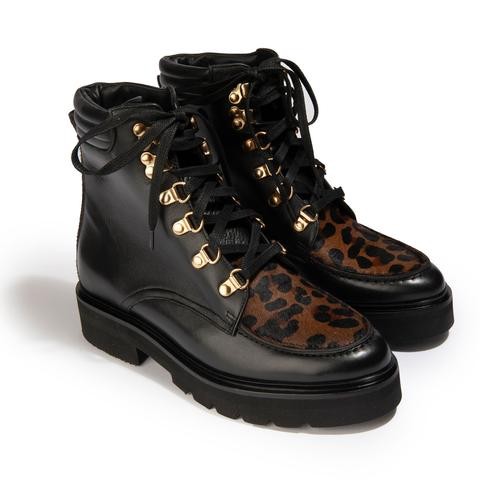 Bottine en daim noir/ léopard LOVA ANAKI Reste T36 !