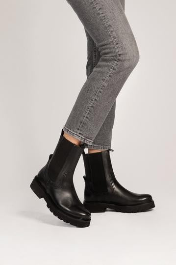 Bottine en cuir Vernis Vert JONNA ANAKI