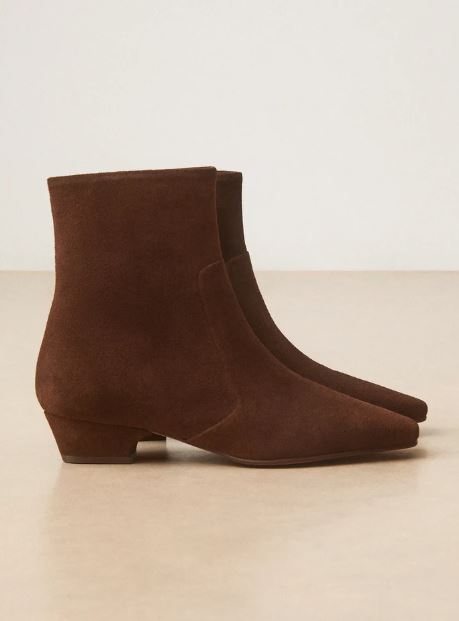 Bottines N°407 suède choco RIVECOUR