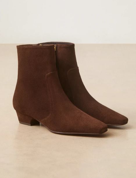 Bottines N°407 suède choco RIVECOUR