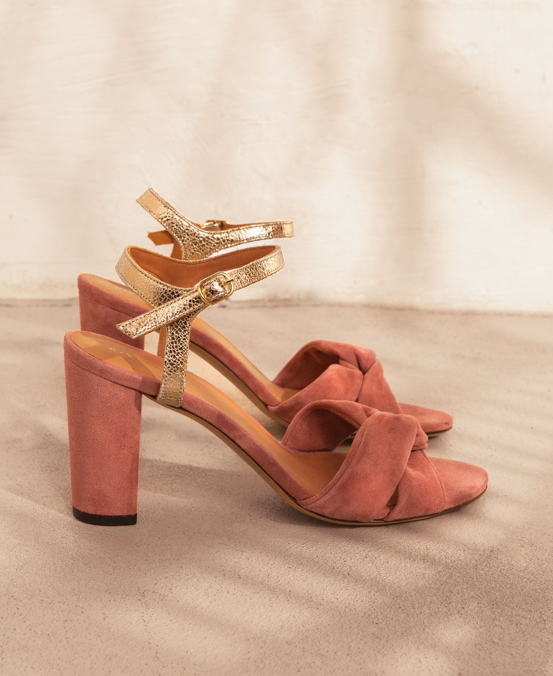 Sandale N° 440 Suède Blush Rivecour Reste 40 !