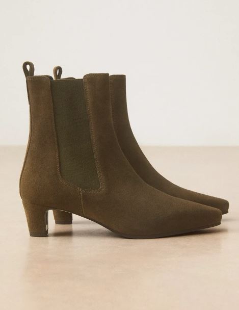 Bottine N° 525 Suede kaki RIVECOUR