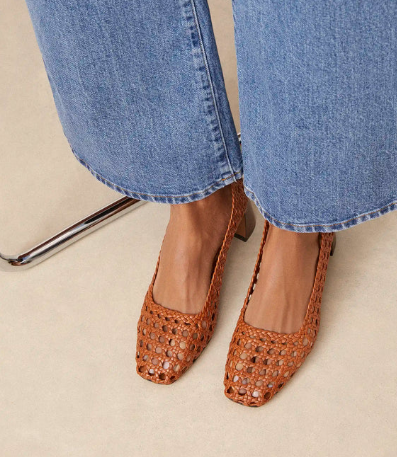 Escarpins N°528 Cuir Cognac RIVECOUR