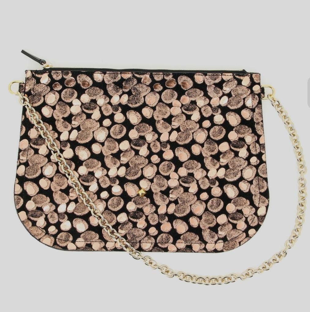 Pochette PLATE CLEM VELOURS MULTICO - HERBERT FRERE SOEUR