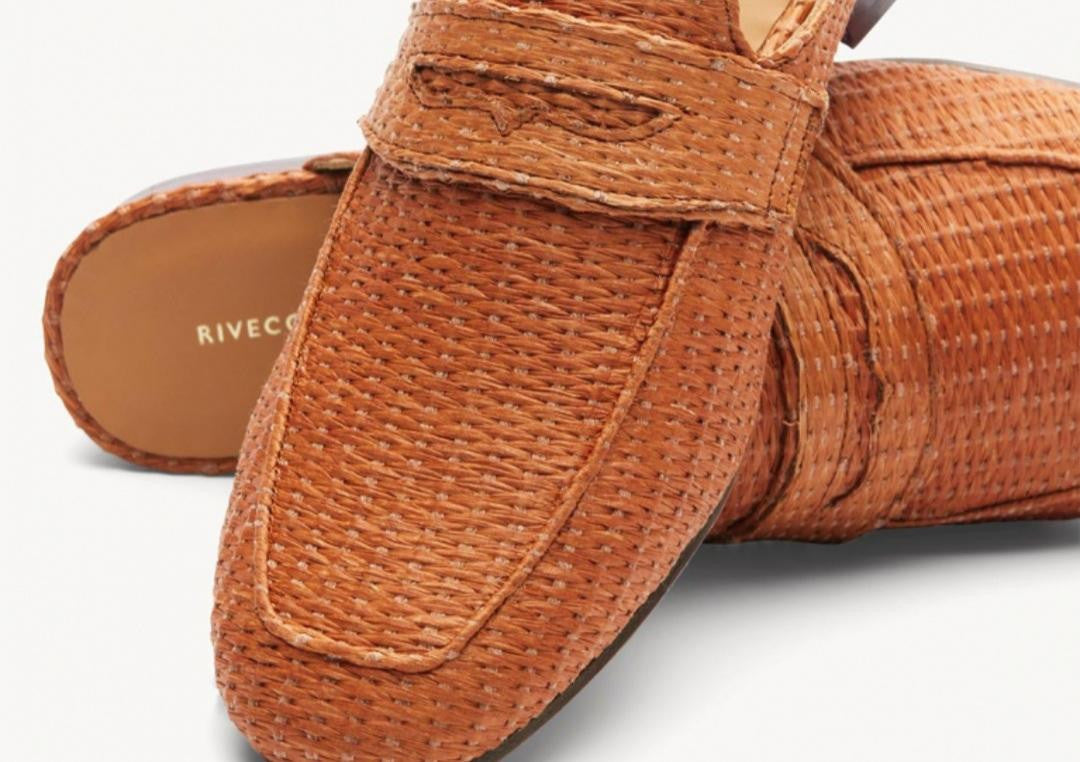 Mocassin/ Mule N° 87 Raphia Epice RIVECOUR Reste 38 et 40 !