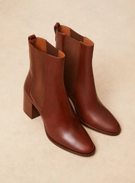 Bottine N°663 cognac RIVECOUR