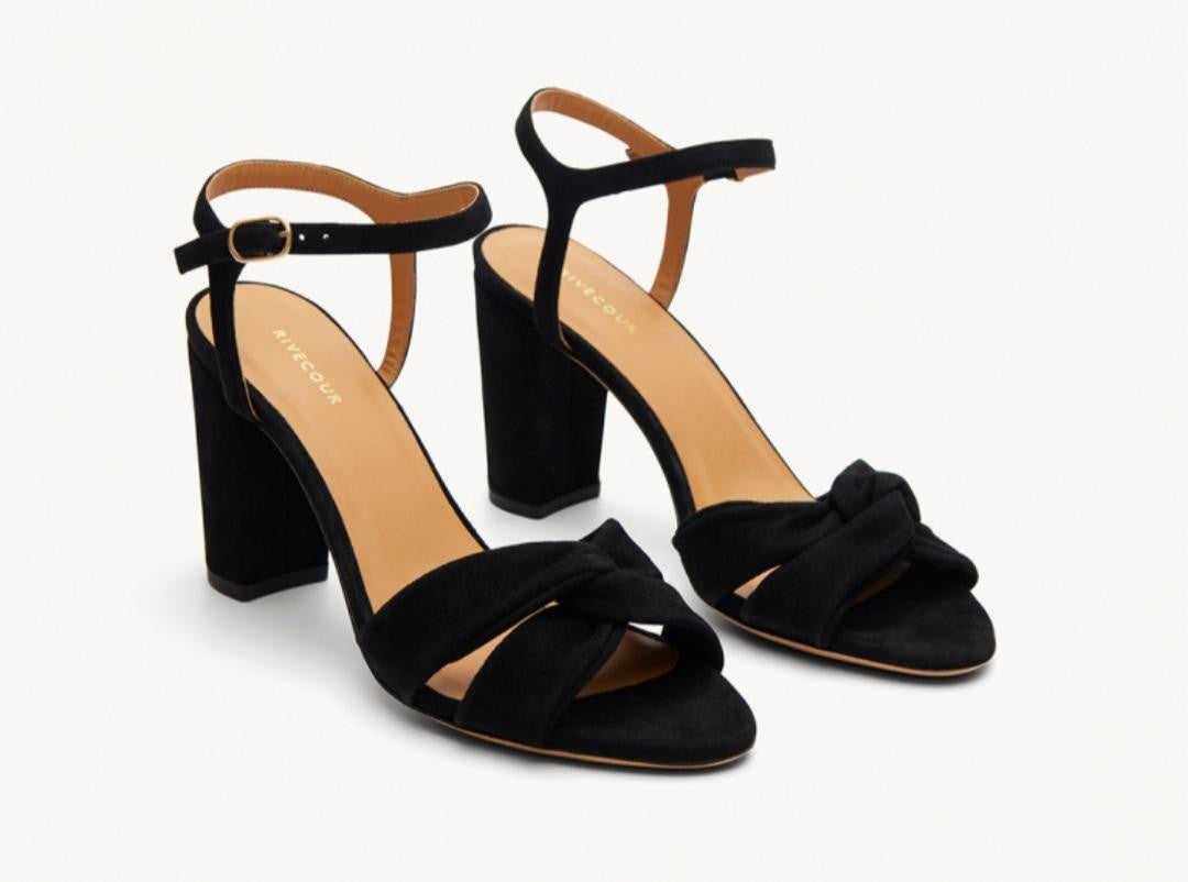 Sandale N° 440 Suède Noir Rivecour Reste 39 !