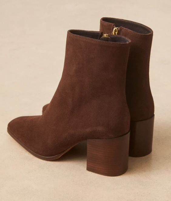 Bottine N°670 Suede Marron choco RIVECOUR