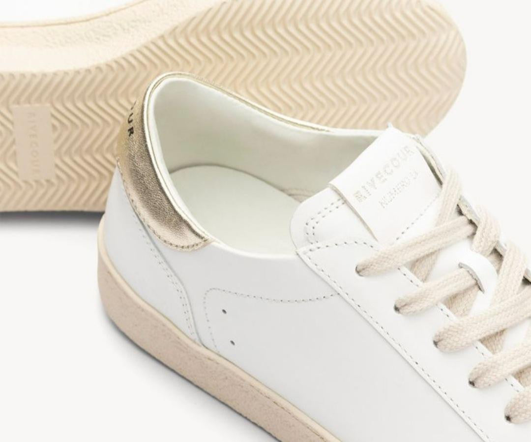 Basket N° 14 en Suède Blanc / Gold RIVECOUR reste 36 et 38 !