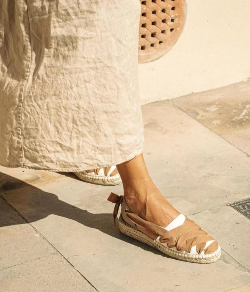 Sandale à corde / Espadrille SUKHA camel NAGUISA (taille très petit) DERNIÈRE 38 !!!