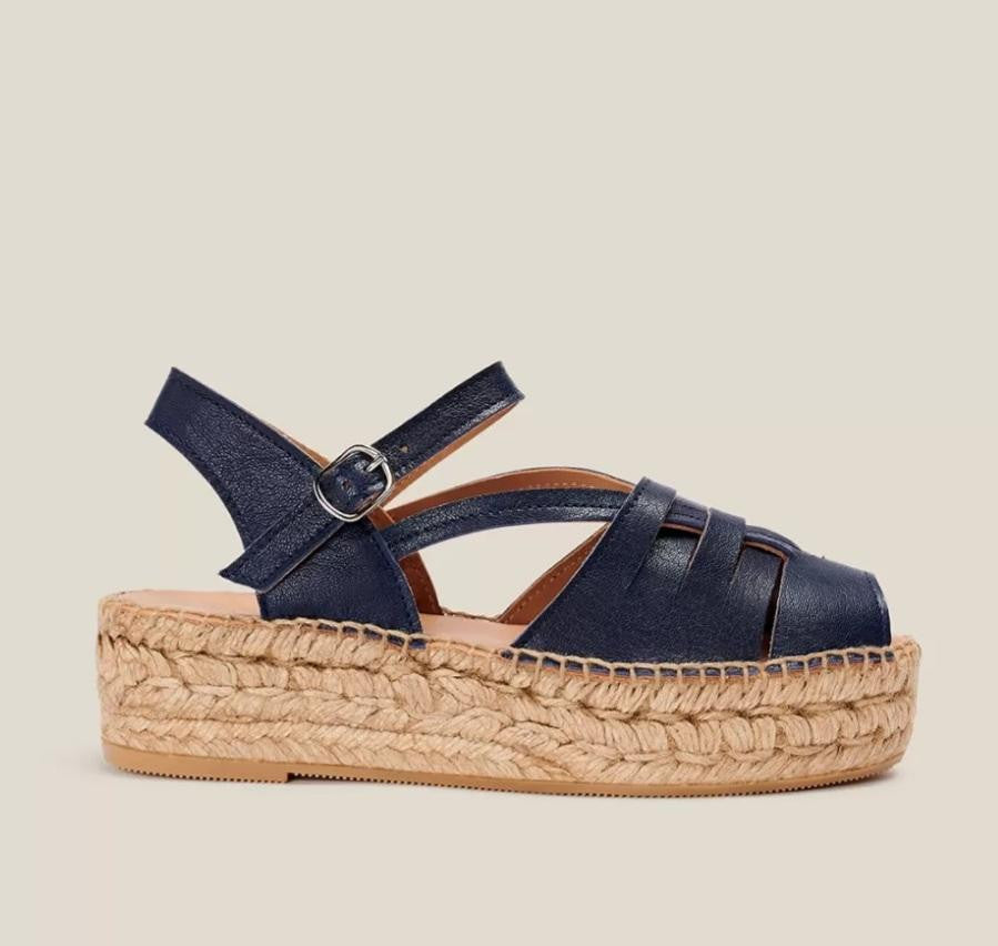 Sandale à corde GUNTA Navy NAGUISA